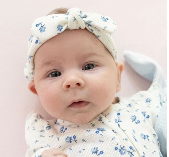 Angel Dear Blue Joli Rosette Rib Headband