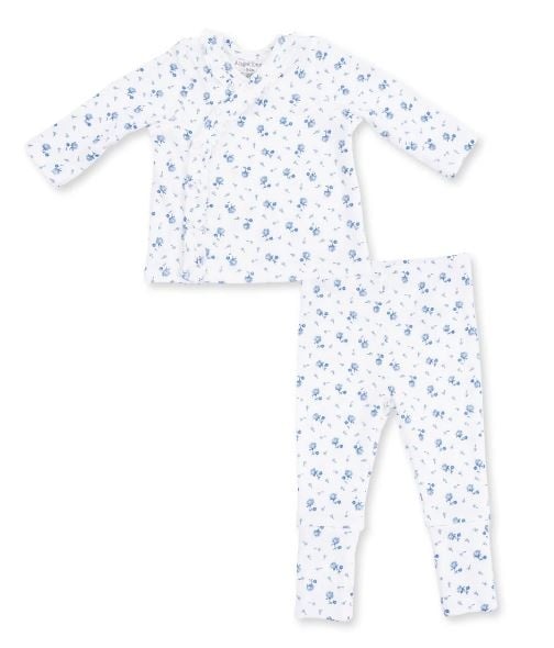 Angel Dear Blue Joli Rosette Rib Take Home Set