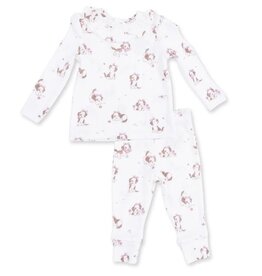 Angel Dear Explorer Puppy Pink Rib Legging Set