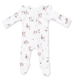 Angel Dear Explorer Puppy Pink Rib Footie