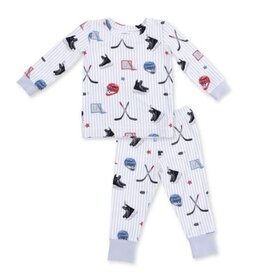 Angel Dear Hockey Stripe PJ Set