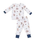 Angel Dear Sport Bear Striped Inf. PJ Set