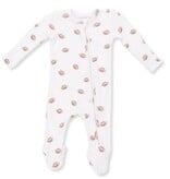 Angel Dear Mini Footballs Ribbed Zip Footie