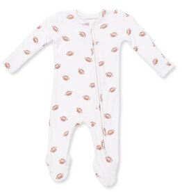Angel Dear Mini Footballs Ribbed Zip Footie