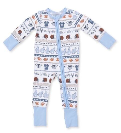 Angel Dear Football Stripe Conv. Romper