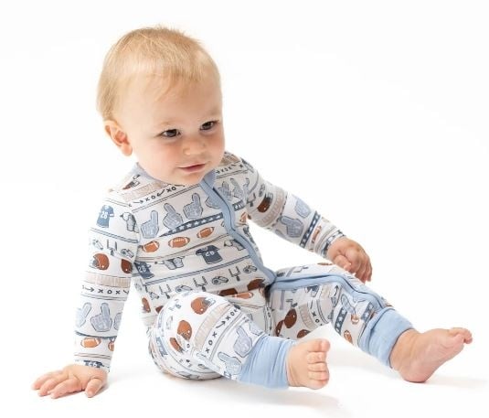 Angel Dear Football Stripe Conv. Romper
