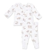 Angel Dear Explorer Puppy Ribbed Henley Set