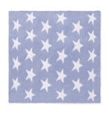 Angel Dear Denim Blue Star Chenille Blanket