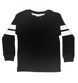 Mish Black/White Stripe Thermal LS Top