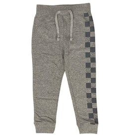 Mish Grey Check Smile Jogger