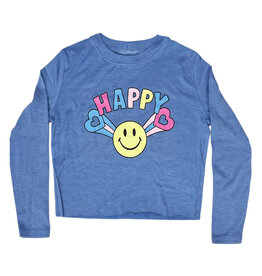 Firehouse Ice Blue Happy Burst LS Tee
