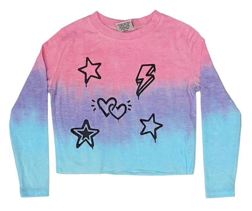 Firehouse Cotton Candy DD Grafitti Toss LS Tee