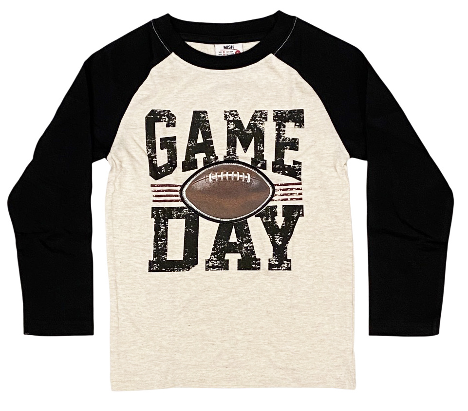 Mish Game Day Raglan LS Infant Top