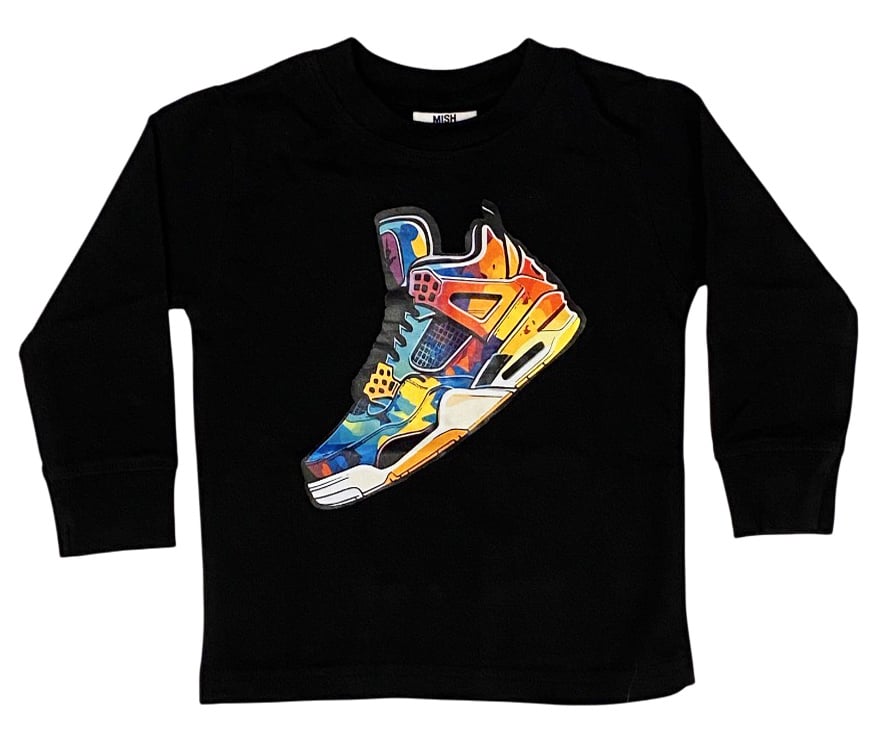 Mish Black Sneaker LS Tee