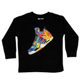 Mish Black Sneaker Infant LS Tee