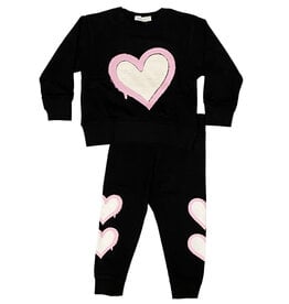Little Mish Large Graffiti Heart Black Inf Set