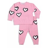 Little Mish Graffiti Hearts Pink Inf Set