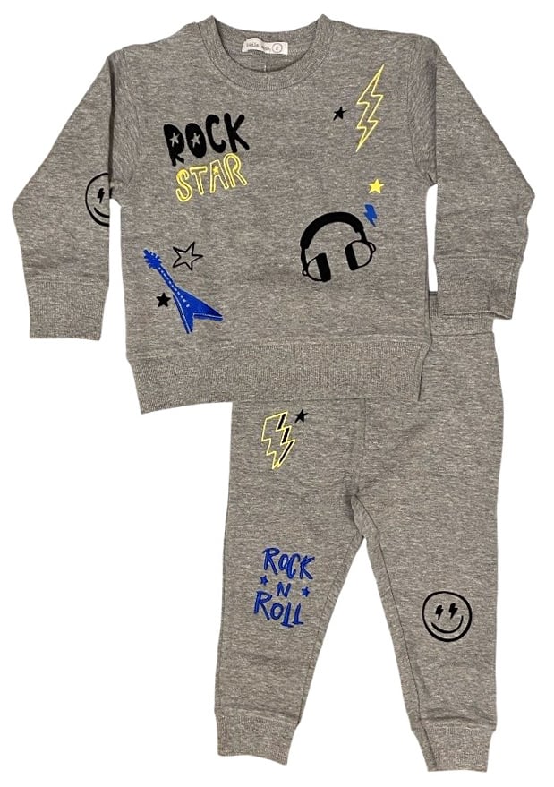Little Mish Grey Rock Doodles Tod Set