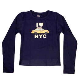 FBZ Navy NYC Taxi Ribbed Top