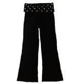 FBZ Black Silver Stud Foldover Pant