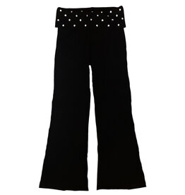 FBZ Black Silver Stud Foldover Pant