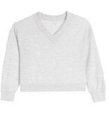 Suzette Grey cloud V Neck Sweatshirt