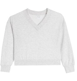 Suzette Grey cloud V Neck Sweatshirt