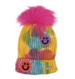 Bari Lynn Colorful TD Pom Pom Hat