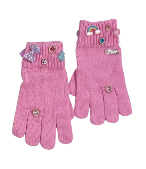 Bari Lynn Pink Charm Gloves