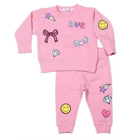 Little Mish Pink Doodle Patch Tod. Set