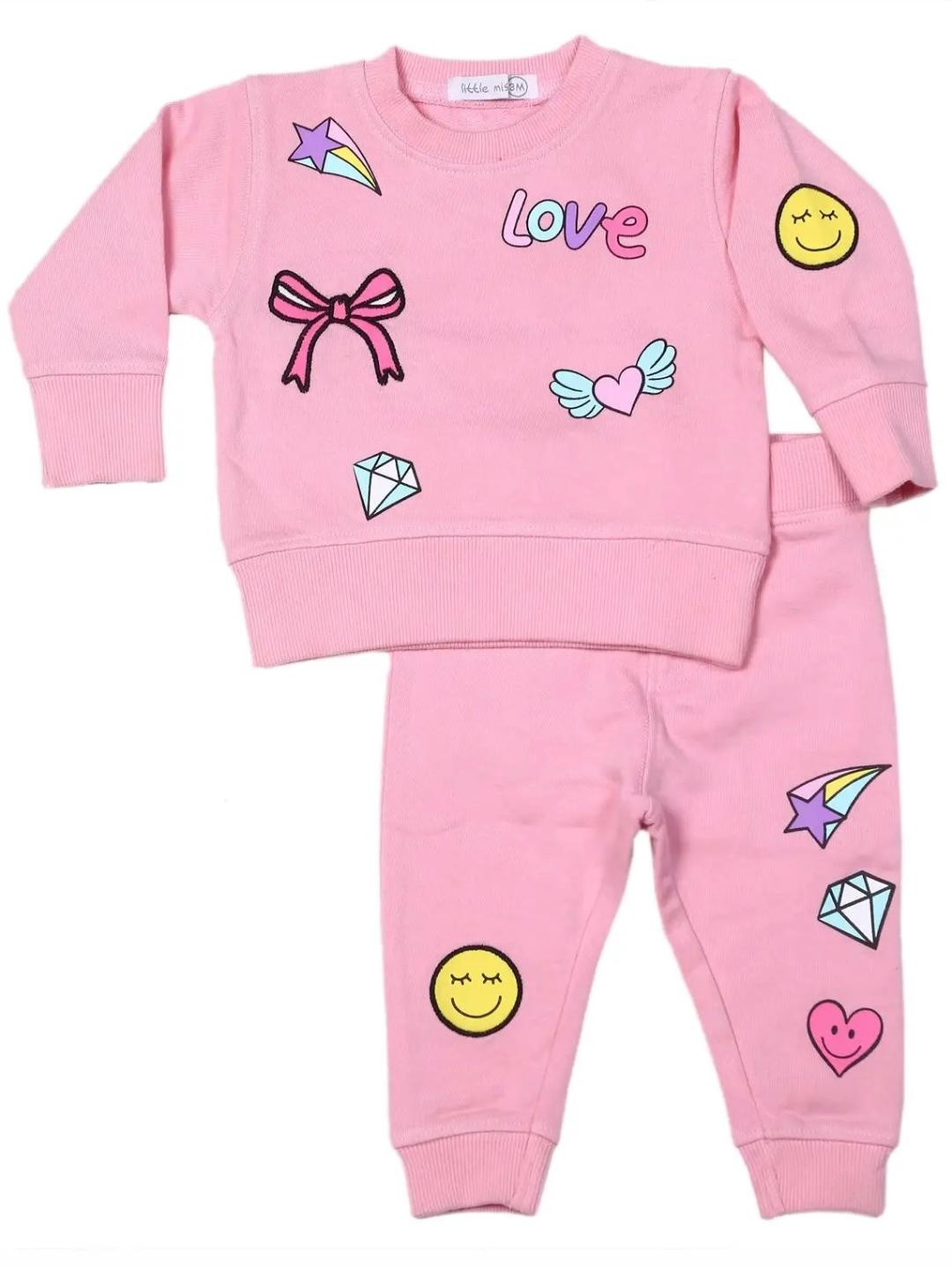Little Mish Pink Doodle Patch Tod. Set