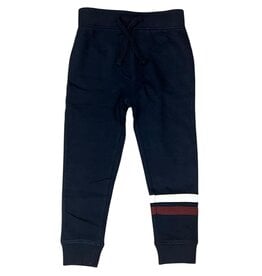 Mish Navy/Burg. Stripe Jogger