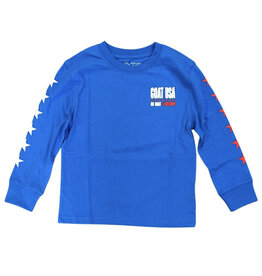 Goat Fr. Blue Football Youth LS Tee