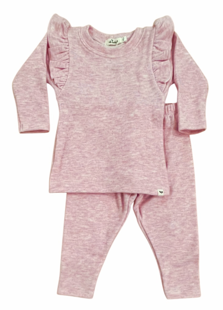 Oh Baby Millie Super Soft Knit Pink Set