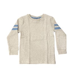 Mish Blue/Oatmeal Stripe Thermal LS Top