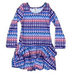 Social Butterfly Triangle LS Dress