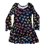 Social Butterfly Colorful Bows LS Dress