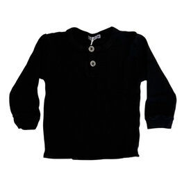 Cozii Black  Infant Thermal Henley Top