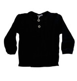 Cozii Black Thermal Henley Top