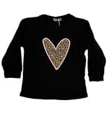 Cozii Black Leopard Heart Thermal Top