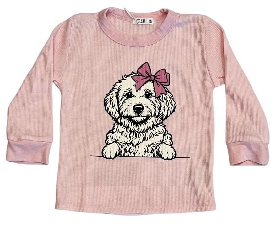 Cozii Puppy Pink Thermal Top