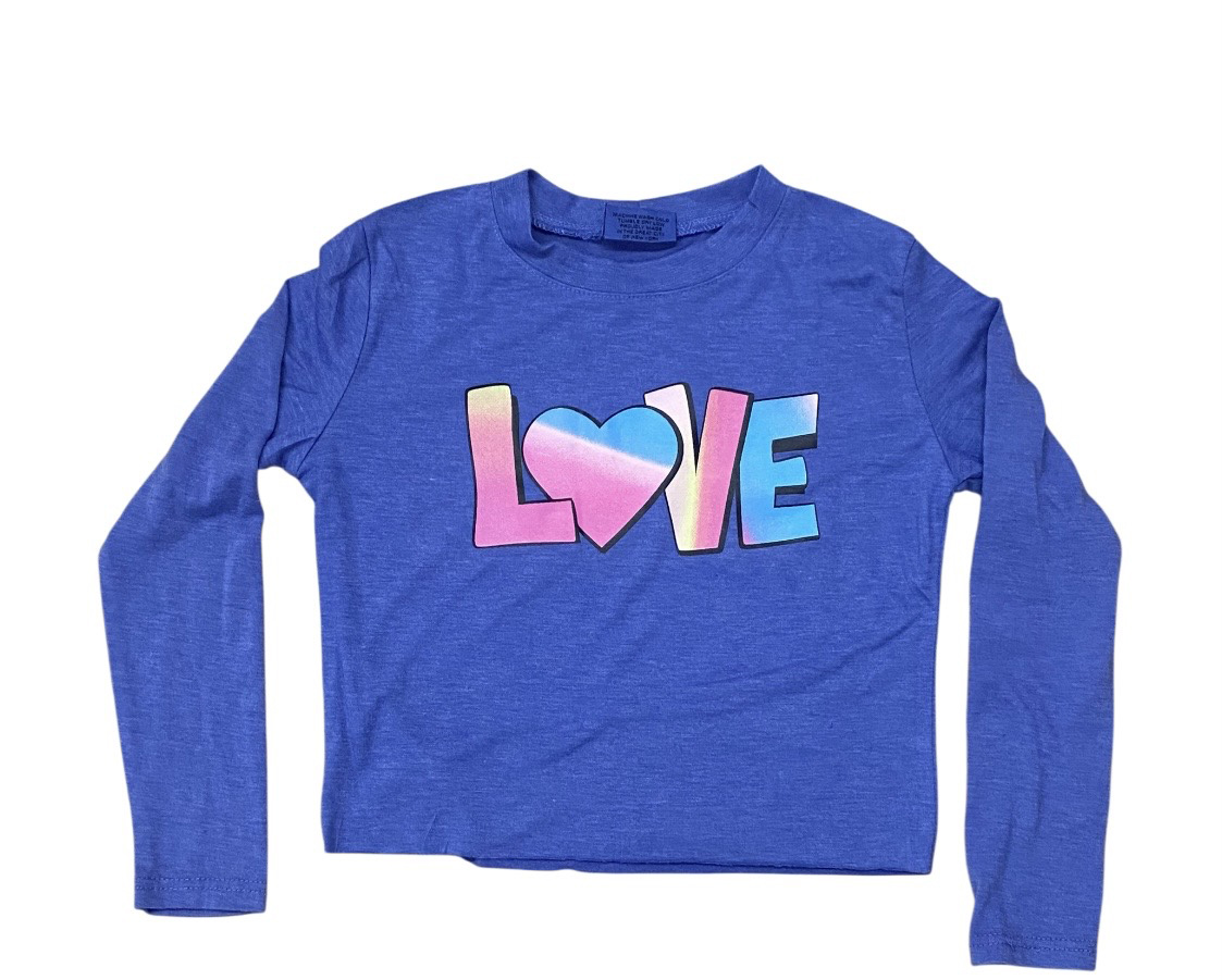 Firehouse Blue Crush Love LS Tee