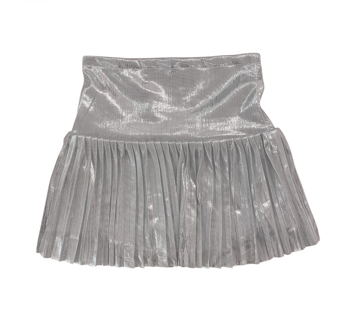 Tweenstyle Silver Pleated Skirt