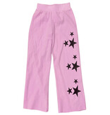 Firehouse Ice Pink Reverse Fleece Star Sweatpant