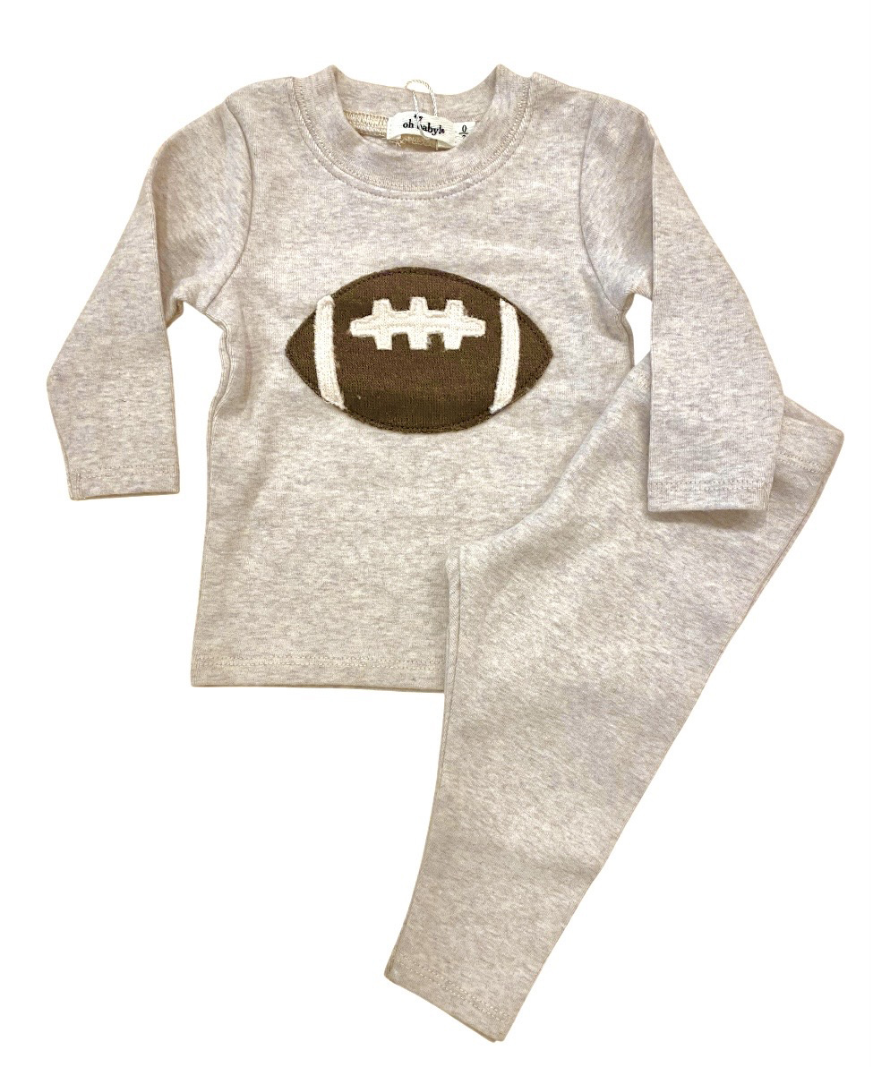 Oh Baby Oatmeal Brown Football Set