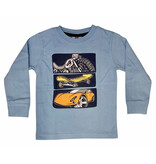 Mish Blue Wheels Infant LS Tee