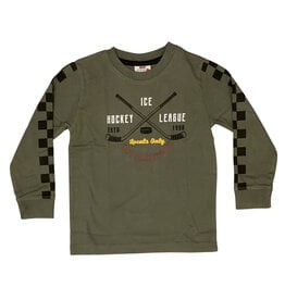 Mish Ice Hockey Olive LS Tee