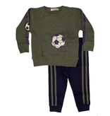 Little Mish Olive/Navy Soccer Net Infant Set