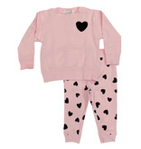 Little Mish Pink Chenille Heart Tod Set