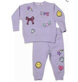 Little Mish Lavender Doodle Patch Tod. Set